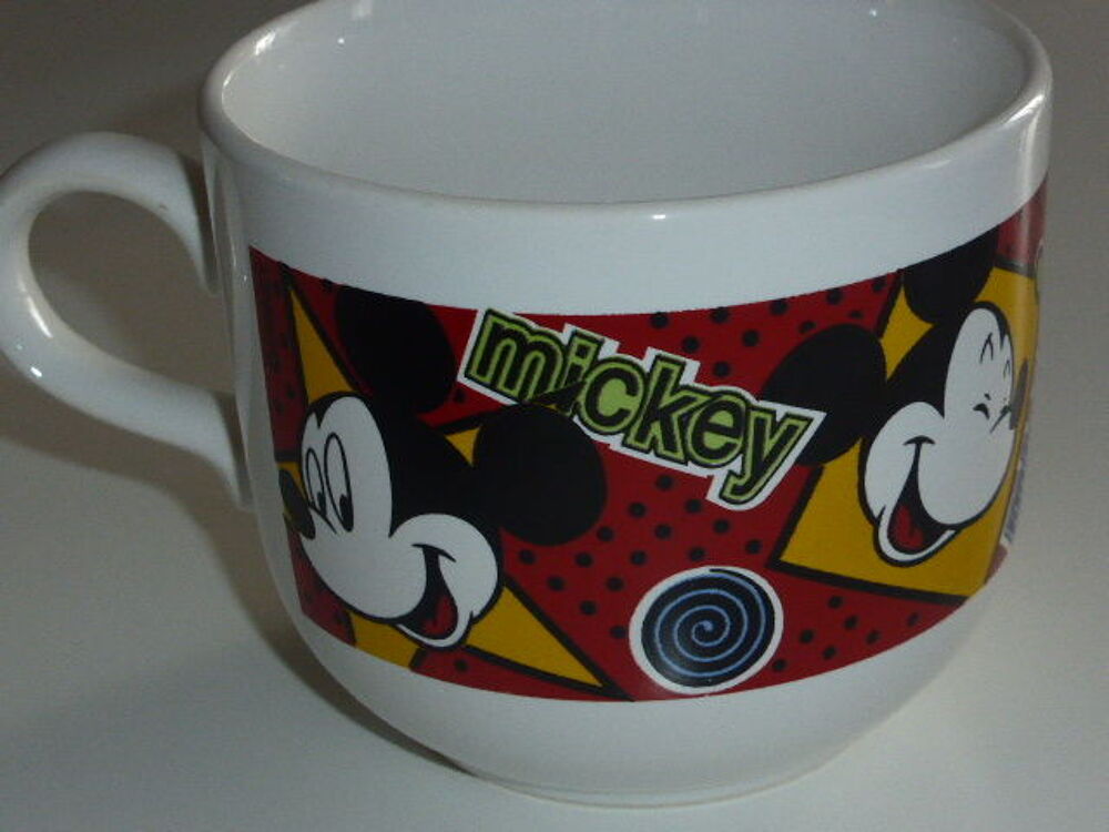 Vintage grand bol avec anse Mickey Straffordshire England Cuisine