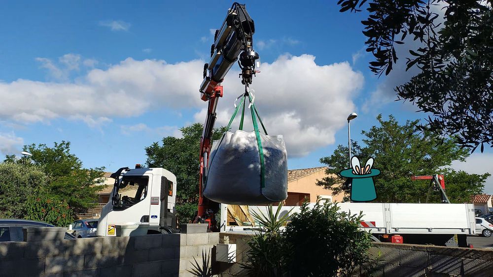Sac &agrave; Gravats : Big Bag XXL de Chantier &plusmn; 750 Kg Jardin