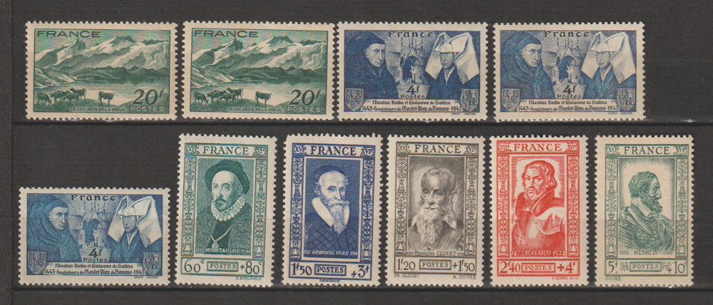 TIMBRES NEUFS** ANNEE 1943
