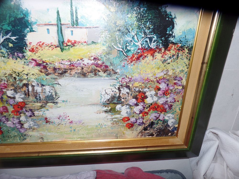TABLEAU HUILE HST MARC VIGNERON PEINTRE ALSACIEN 