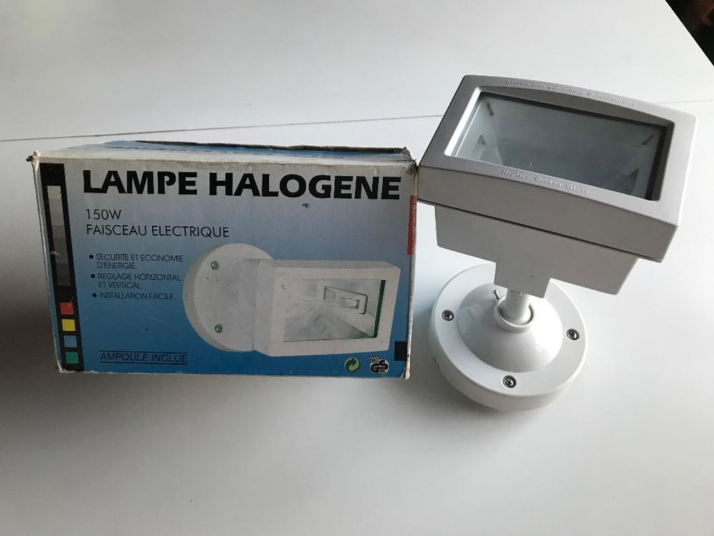 projecteur halog&egrave;ne rectangulaire blanc 150w Bricolage