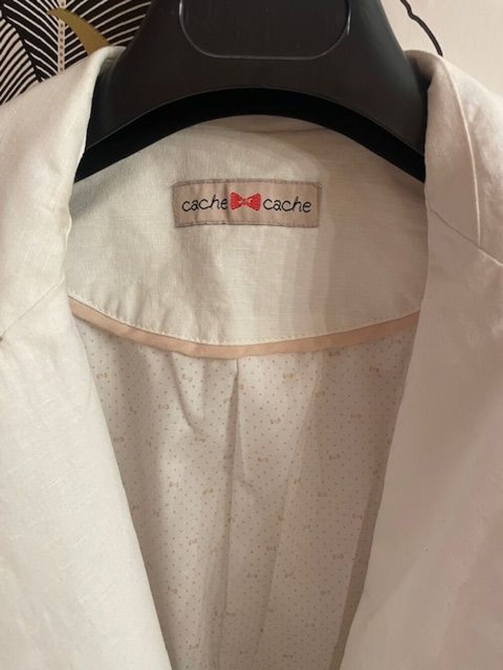 Veste blanche en lin Cache Cache Vêtements