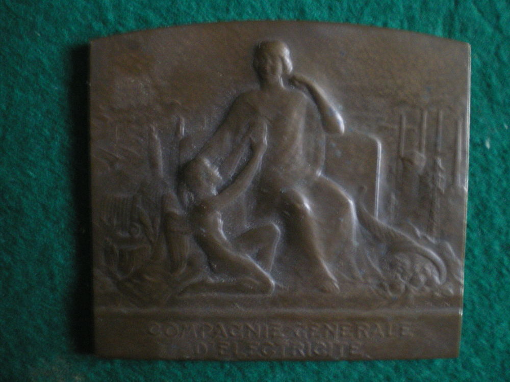 M&eacute;daille de la Compagnie G&eacute;n&eacute;rale d'Electricit&eacute;. 