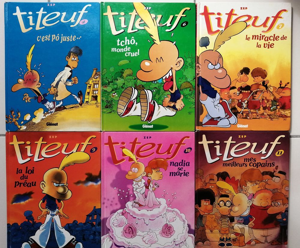 Albums de BD Titeuf Num&eacute;ros 4 6 7 9 10 Livres et BD