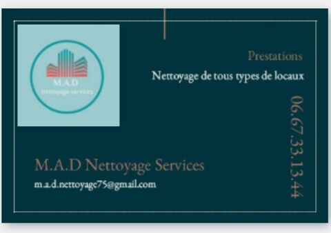 Nettoyage de bureau, restaurant, magasin, boutique... 0 75018 Paris