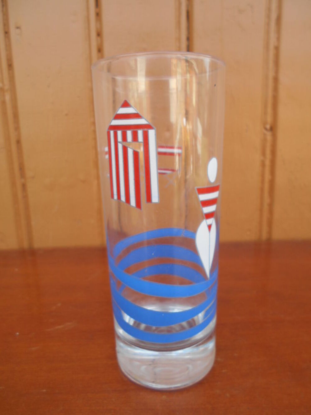 VERRE &agrave; sirop " La mer " Décoration