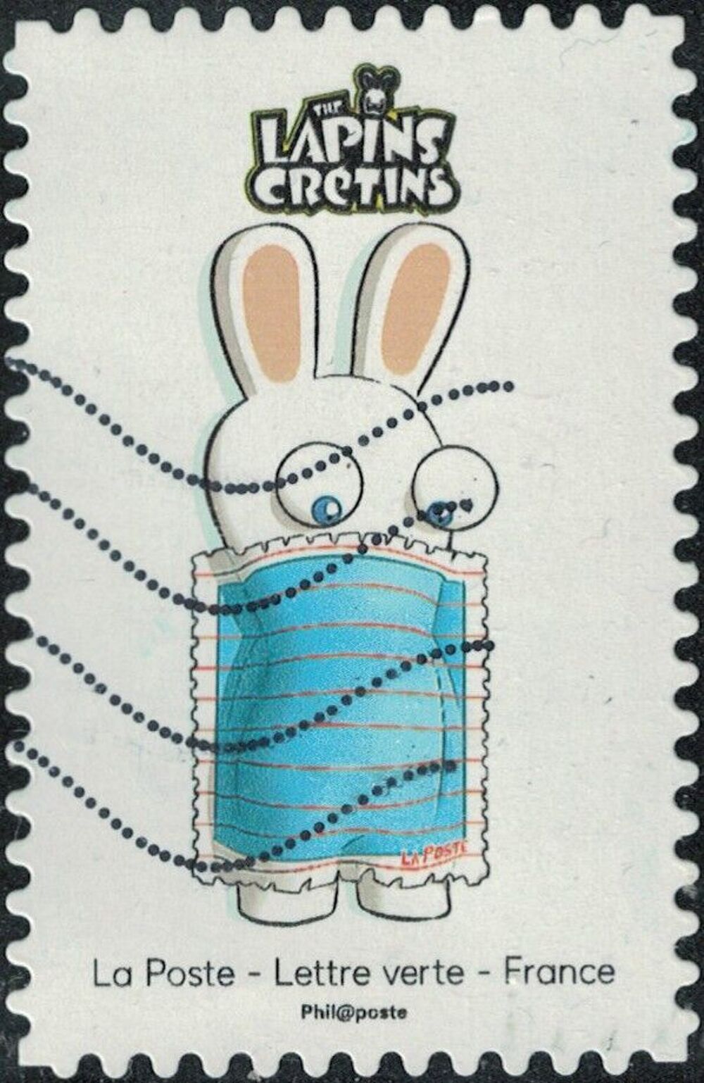 France 2020 Oblit&eacute;r&eacute; Used The Lapins Cr&eacute;tins Premier Timbre 