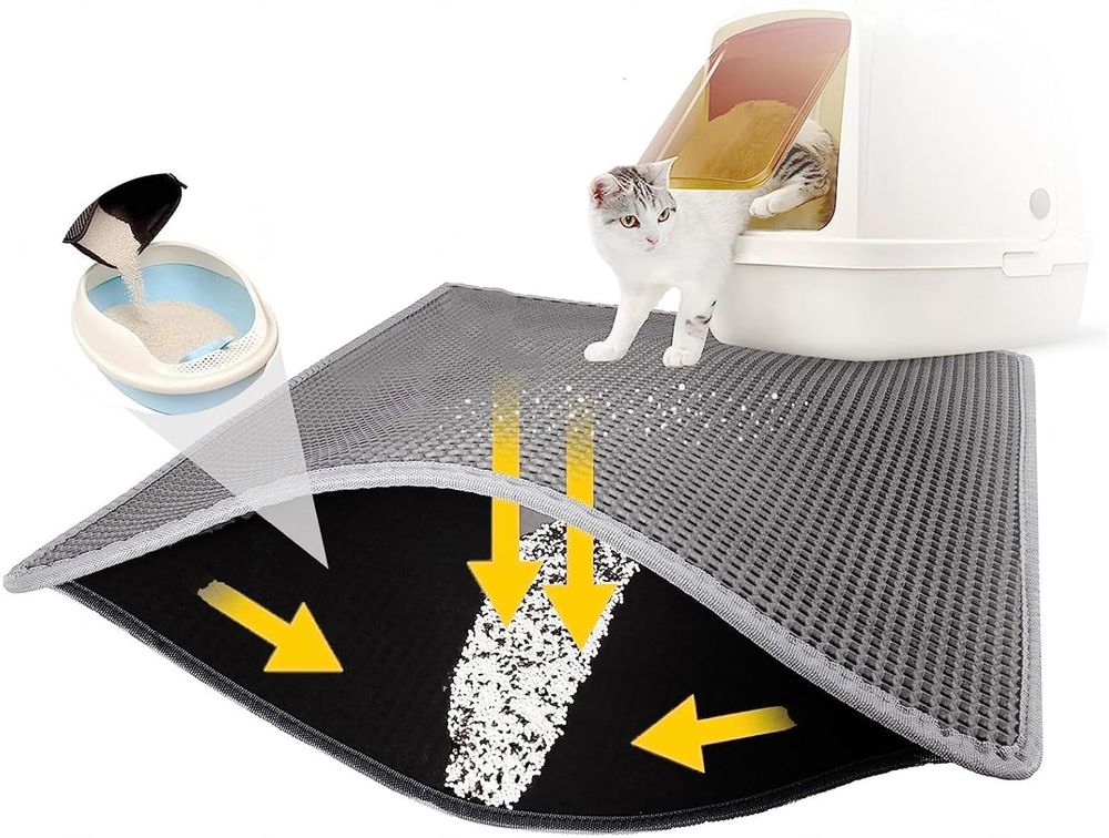   Tapis Litiere pour Chat, 60 X 90 cm 