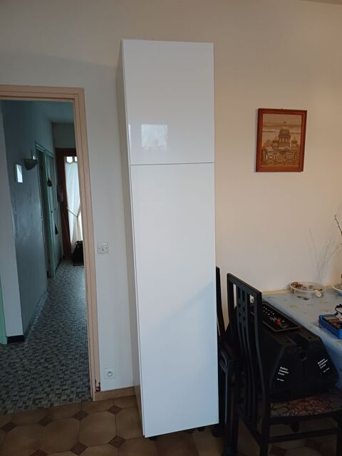 Grand meuble rangement melamine blanc 50 La Ville-du-Bois (91)