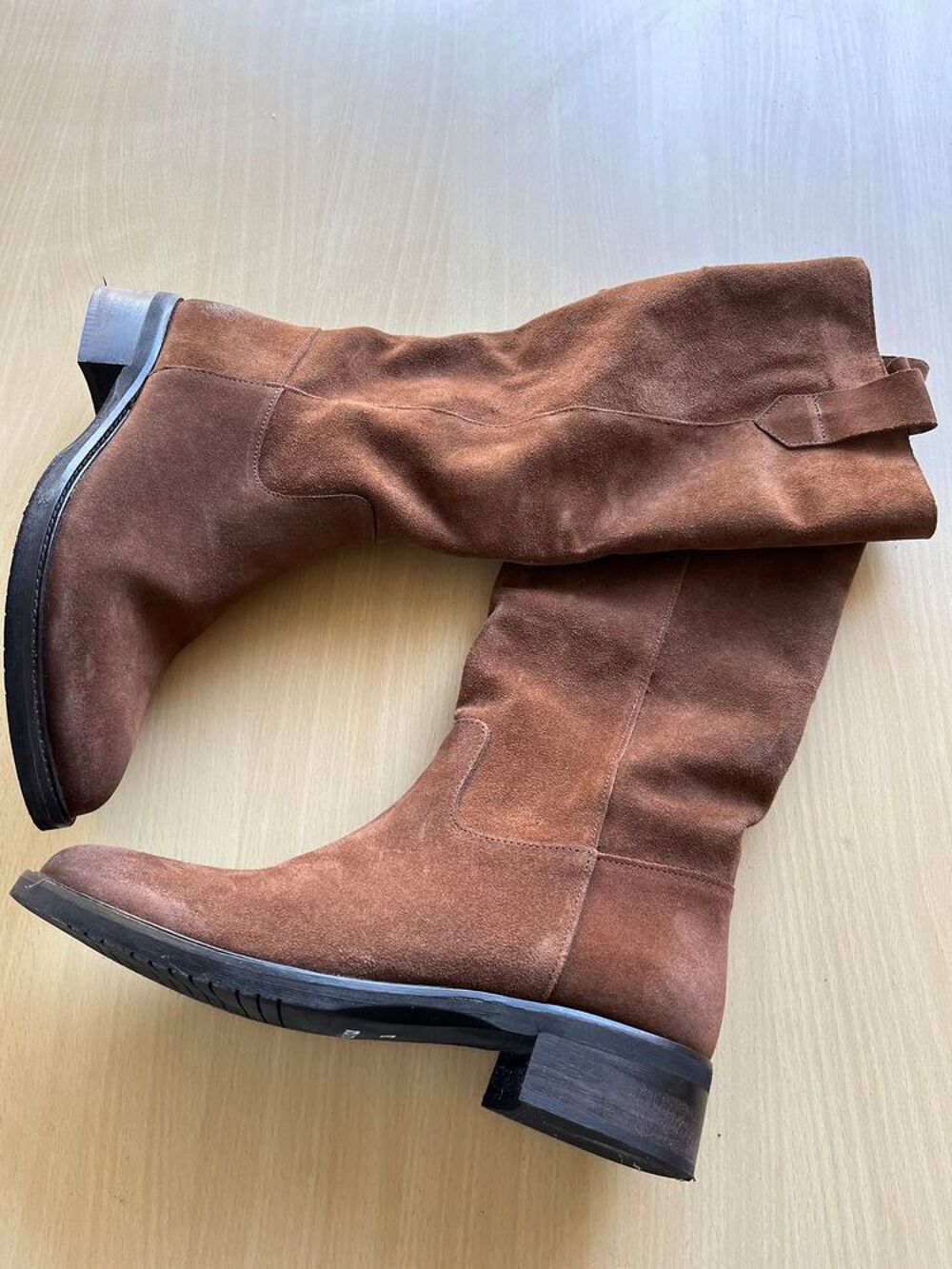 Bottes en daim marron Chaussures