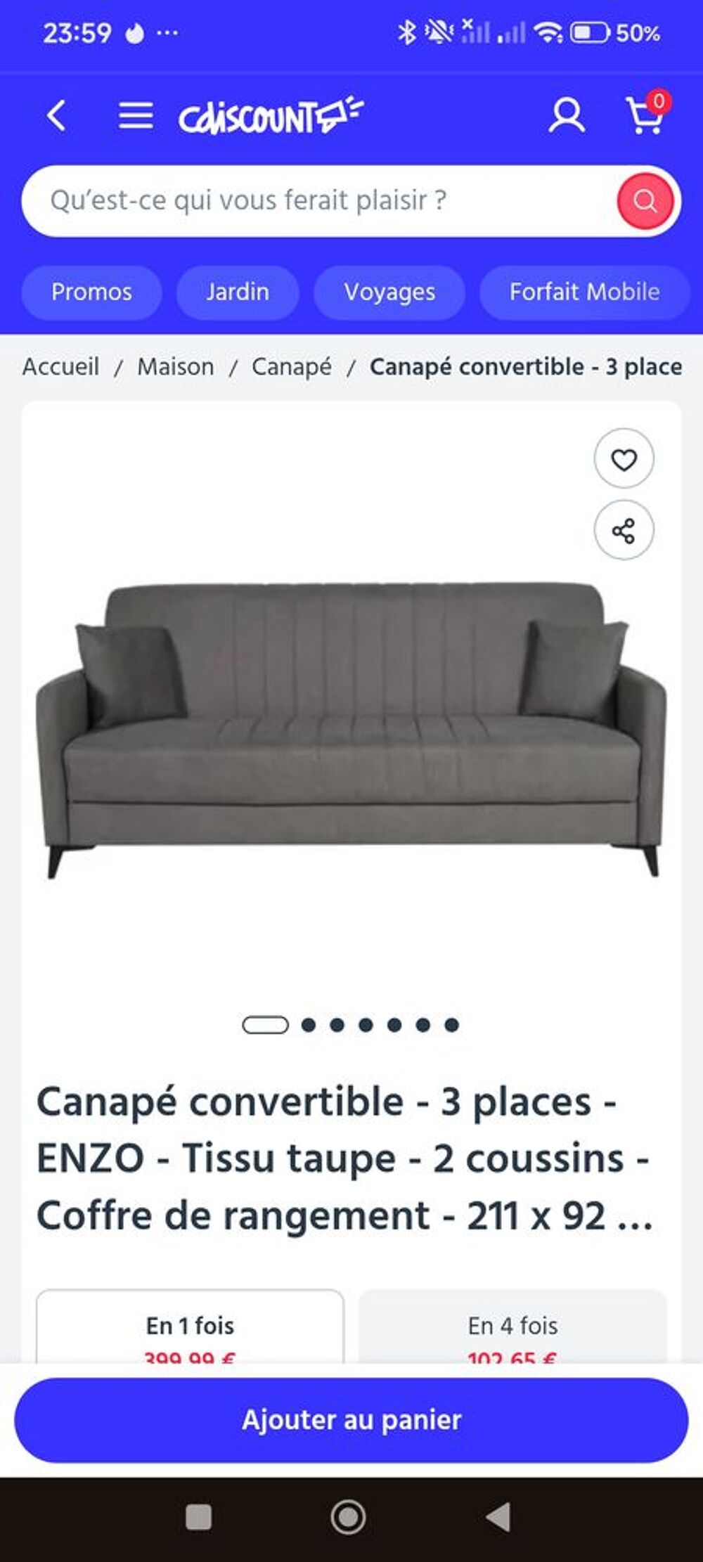 Canape convertible Meubles