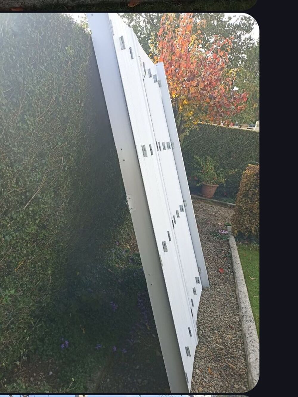 persiennes en PVC blanc Bricolage