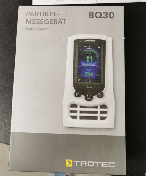 Moniteur Qualit&eacute; de l'AirCompteur de Particules TROTEC BQ30 50 34080 Montpellier