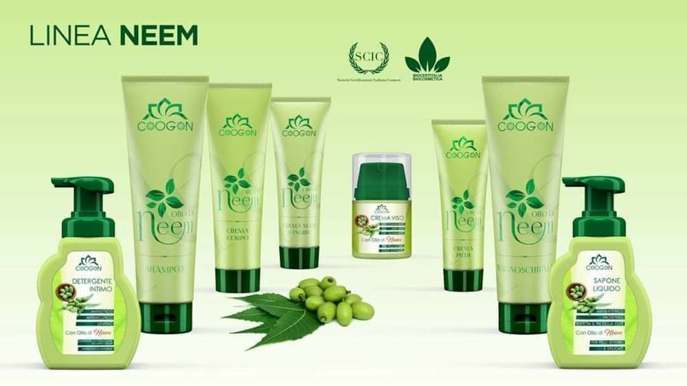 produits de la Gamme neem 100%bio. Maroquinerie