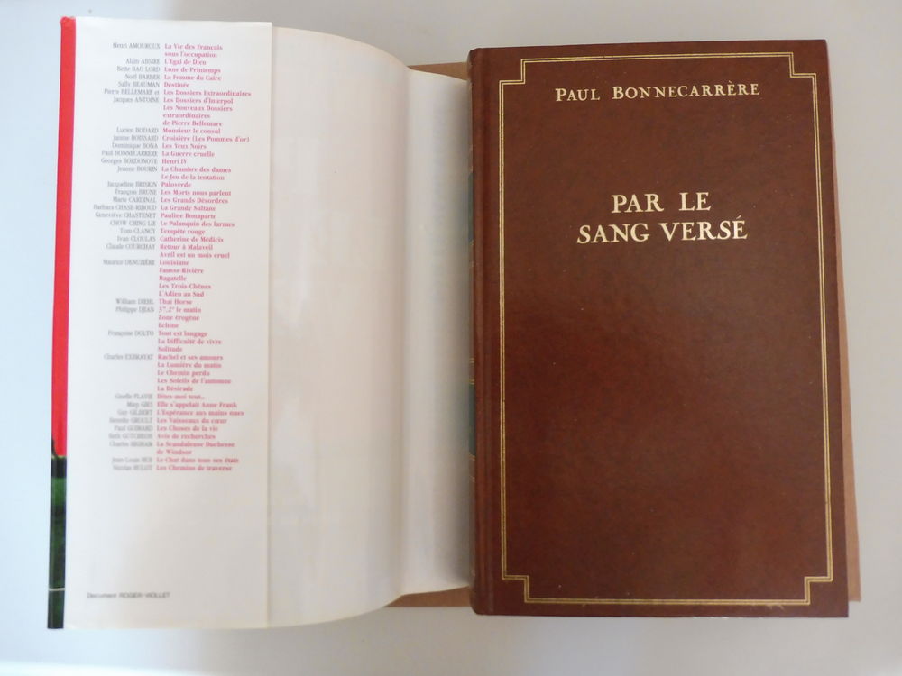 Par le sang verse Livres et BD