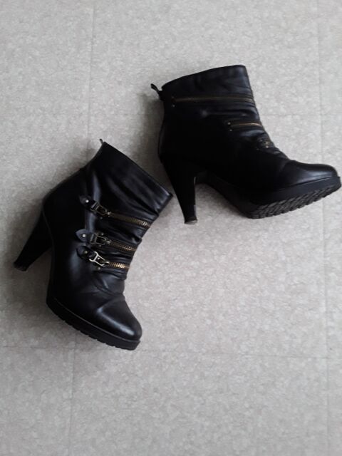 Bottines noires pointure 37 5 Le Grand-Quevilly (76)