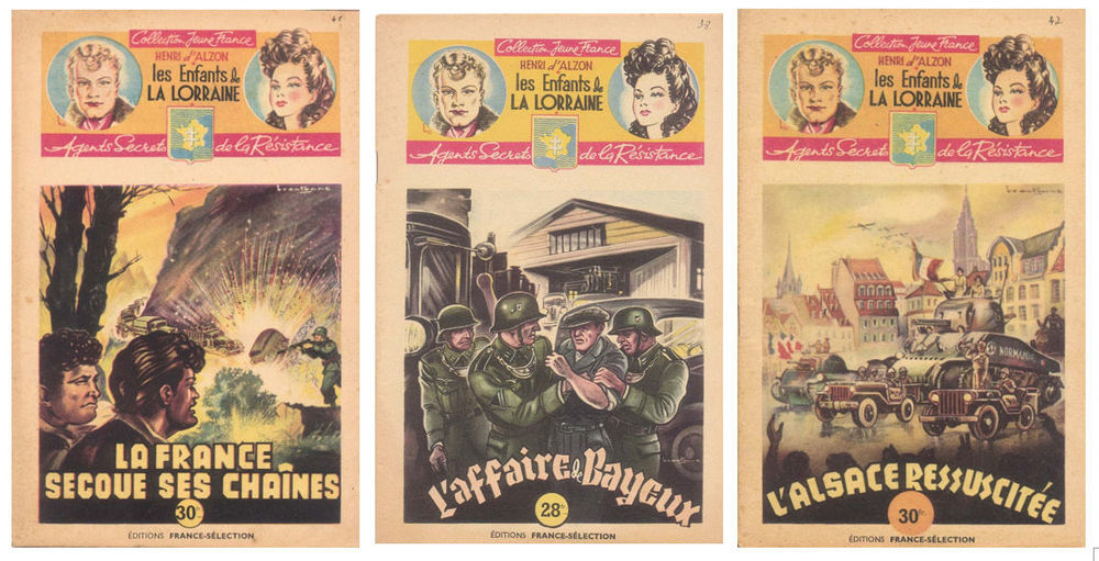 Livres de la Collection Jeune France - Illustrations de Bran Livres et BD