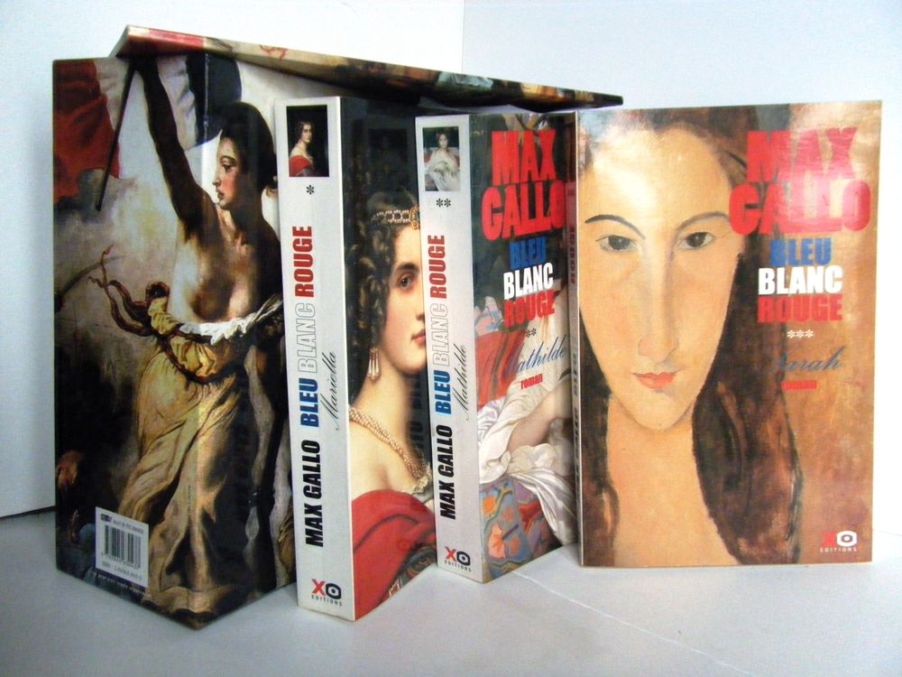 COFFRET 3 LIVRES BLEU-BLANC-ROUGE de Max GALLO Livres et BD