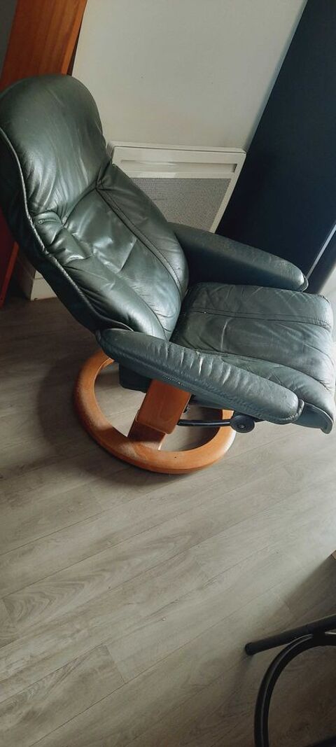 Fauteuil en cuir reclinable 50 Montesson (78)