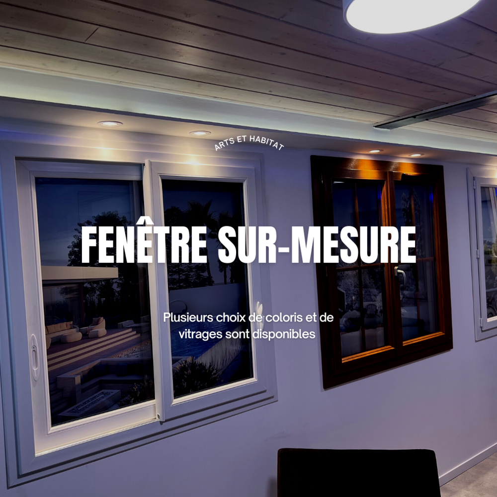 Fen&ecirc;tre pvc sur-mesure avec ou sans volet / Blanc ou bi Bricolage