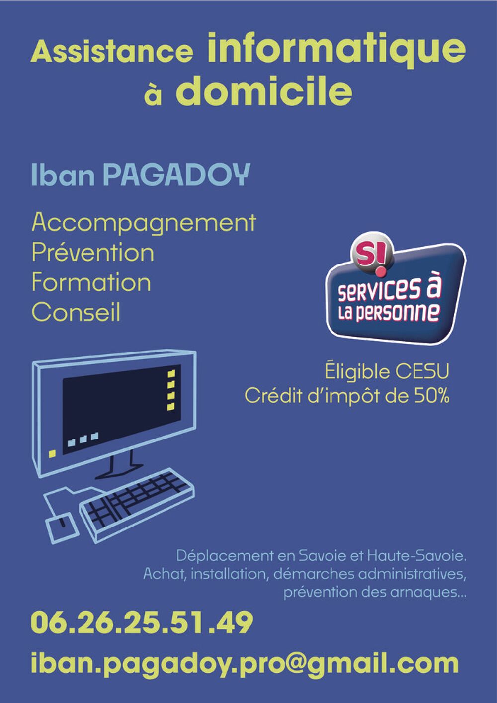   Assistance informatique à domicile 