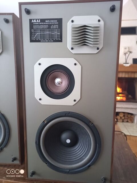 Enceintes AKAI SR-1300, en tr�s bon �tat de fonctionnement. 70 Montsauche-les-Settons (58)
