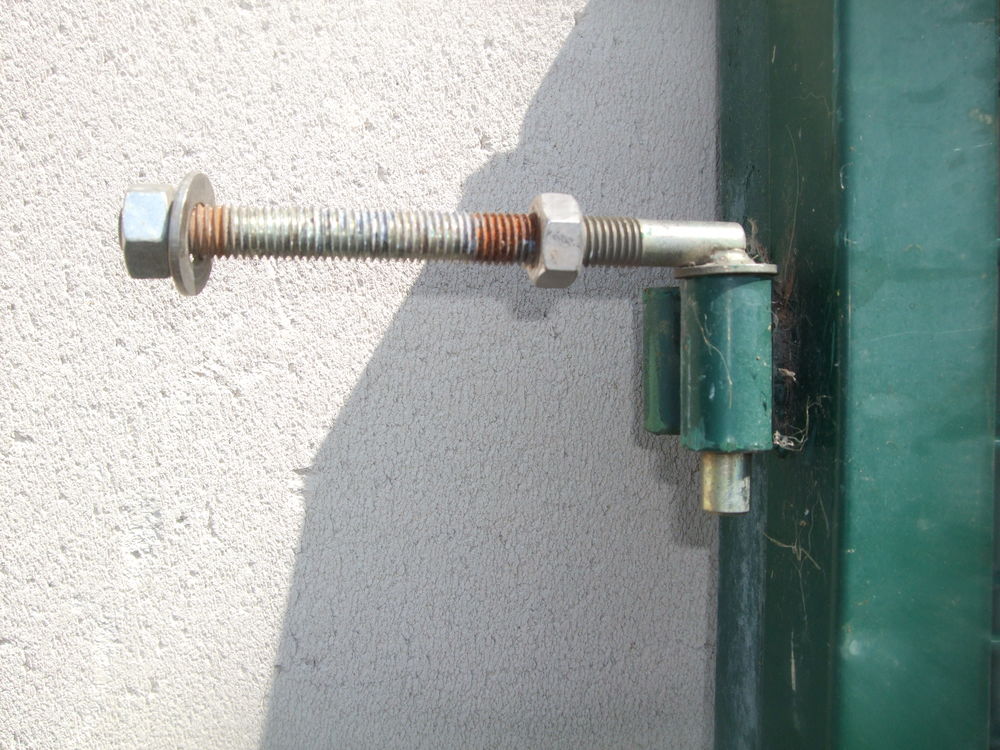 portillon de jardin 1m40 1m05 plastifie avec serrure Jardin