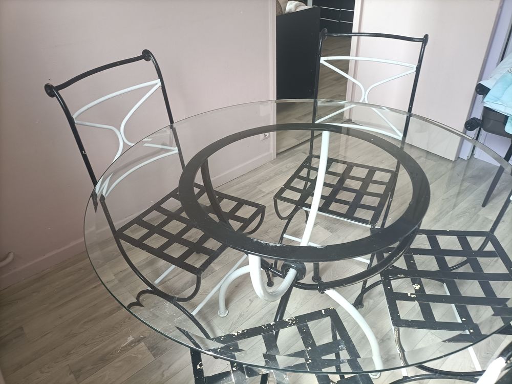 Salon de jardin en fer forg&eacute; Meubles