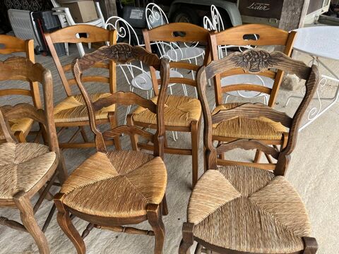 Lot de 8 chaises 43 Ourouer-les-Bourdelins (18)