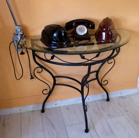 Console demi-lune en verre/mtal (2 modle) 1 Saint-lix-le-Chteau (31)