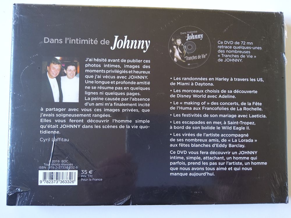 Dans l'intimit&eacute; de JOHNNY (neuf) CD et vinyles