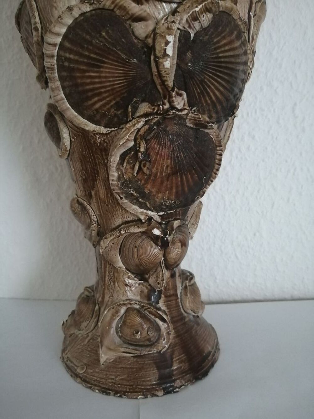 Tr&egrave;s beau vase c&eacute;ramique "coquillage" fait main Décoration