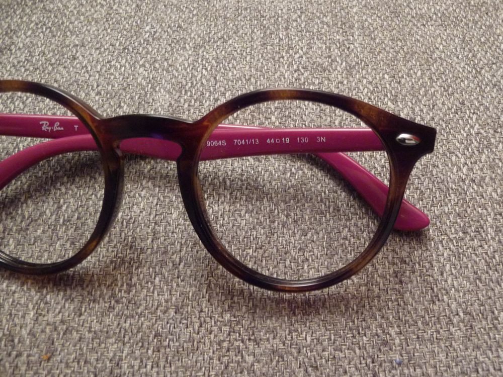 Monture/ Lunette de Vue Rond Pantos Marron et Rose- Ray Ban Bijoux et montres