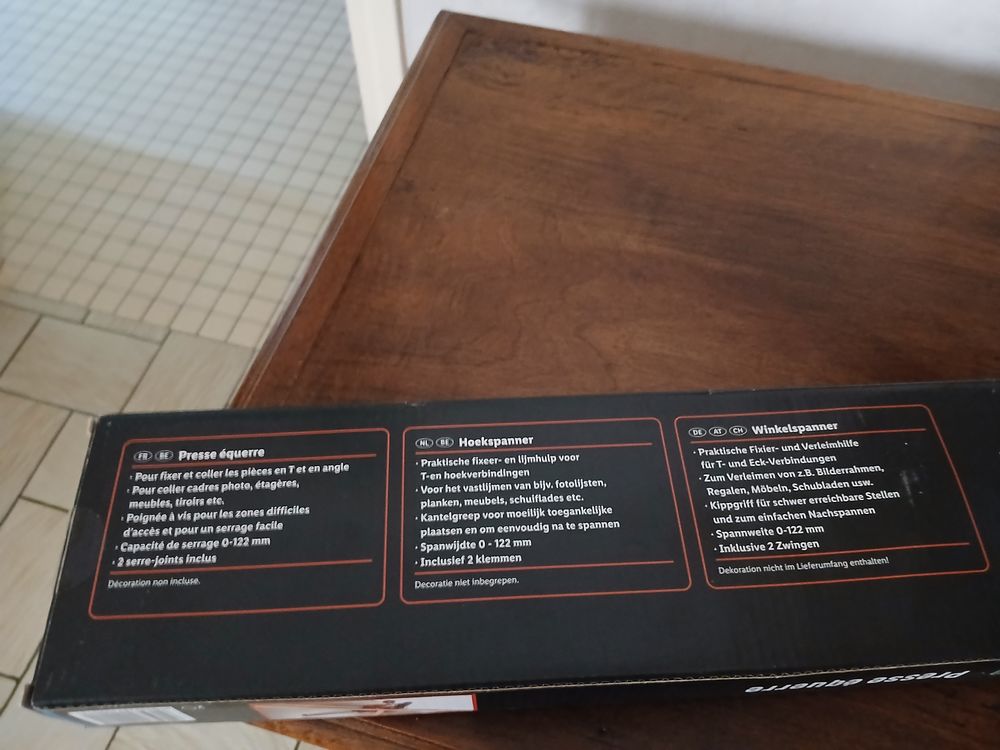 Presse equerre Bricolage