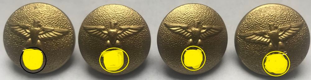 bouton dor&eacute;s uniforme militaire allemand ww2 