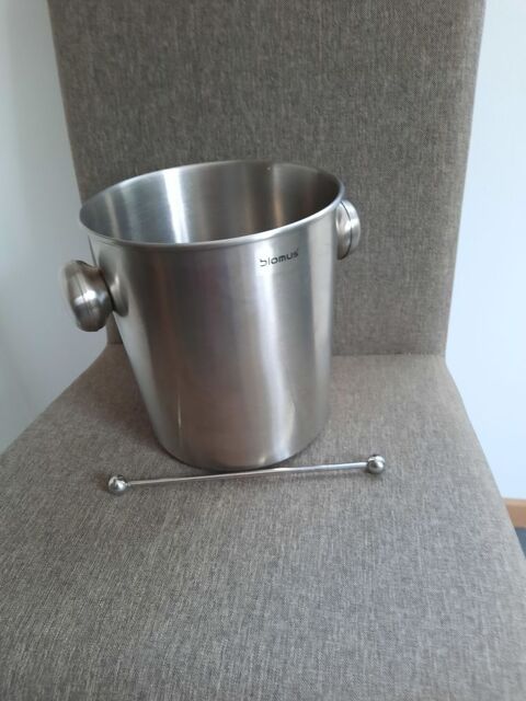 Grand seau � gla�on en inox marque Blomus originale 20 Domart-en-Ponthieu (80)