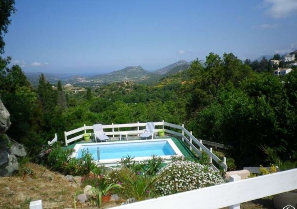  Maison avec piscine vue panoramique mer et montagne  Corse, Oletta (20232)