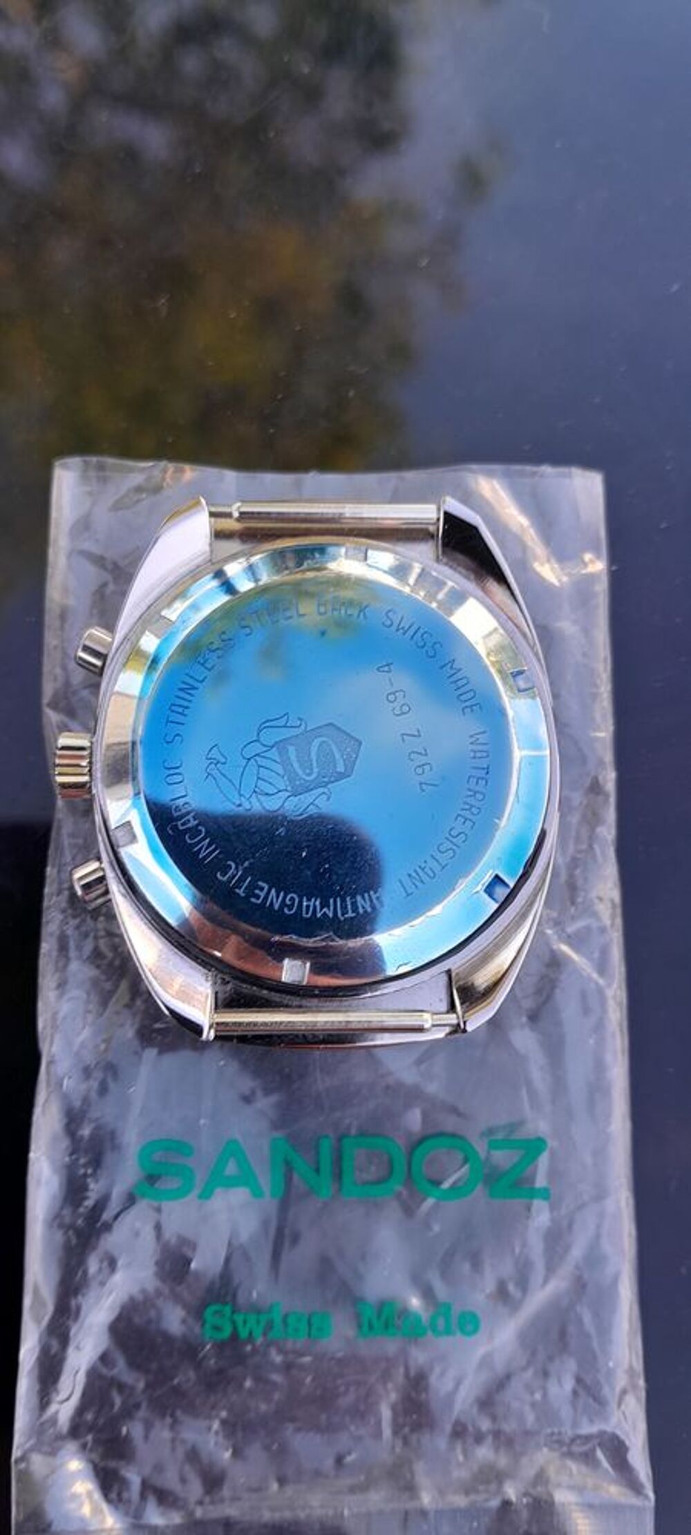 Montre neuve de stock ancienne Sandoz m&eacute;canique &agrave; remontoir Bijoux et montres
