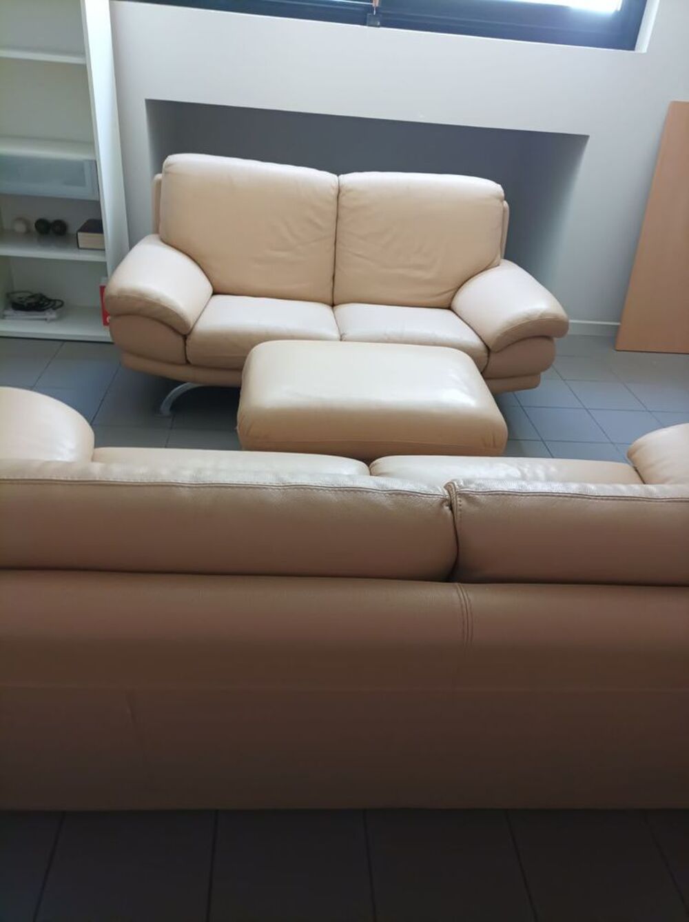 canap&eacute; cuir 3 pi&egrave;ces Meubles