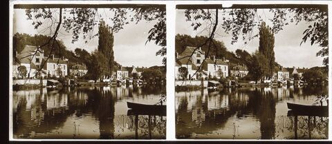 Boite 7 Vues Positifs Stéréos 6X13, Nemours, Seine-et-Marne 30 Loches (37)