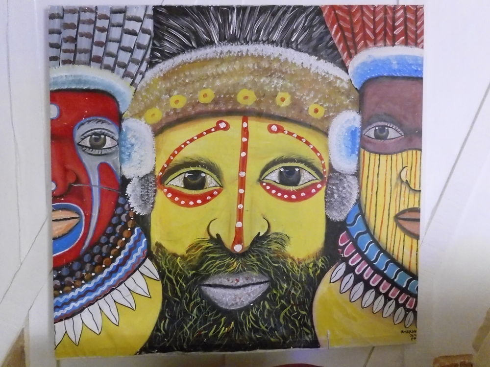 Tableau Papouasie Nouvelle Guin&eacute;e Décoration