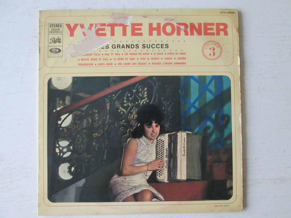Yvette Horner Mes grands succ&egrave;s volume 3 CD et vinyles