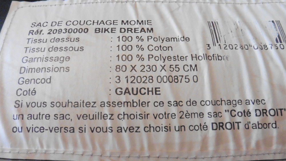 Sac de couchage momie Harley-Davidson motif moto Sports