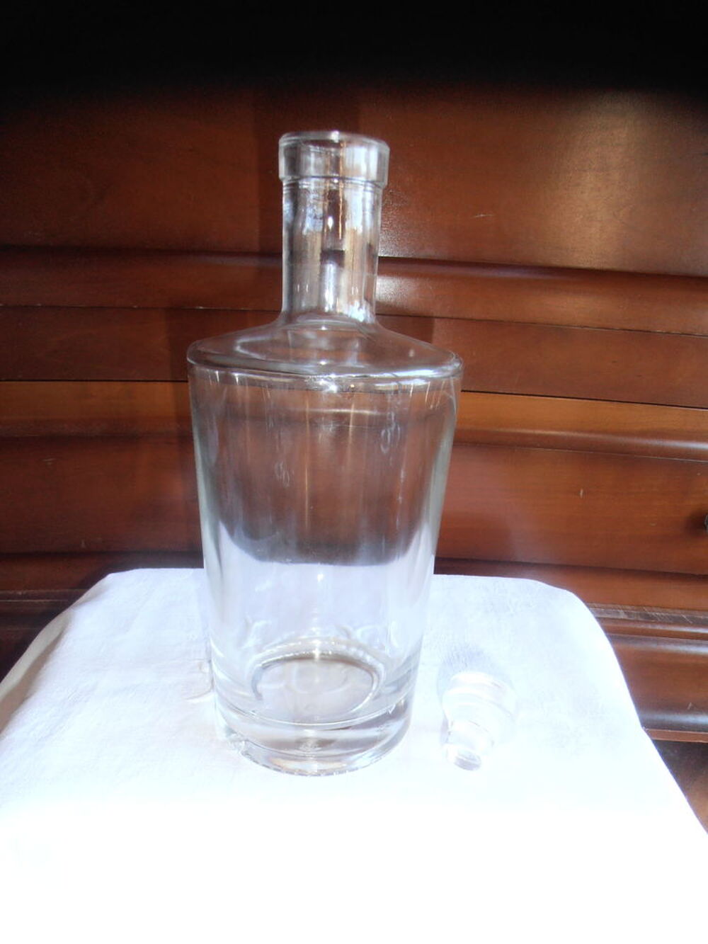 Lot de 2 bouteilles + bouchon verre Décoration