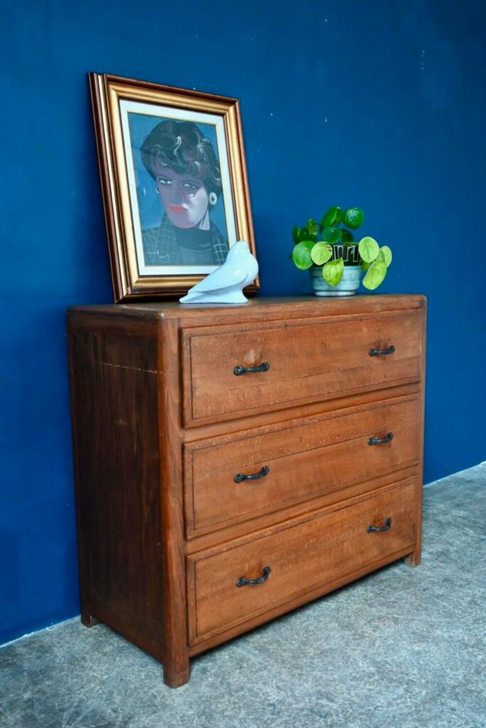 Commode ancienne en bois vintage boh&egrave;me Meubles