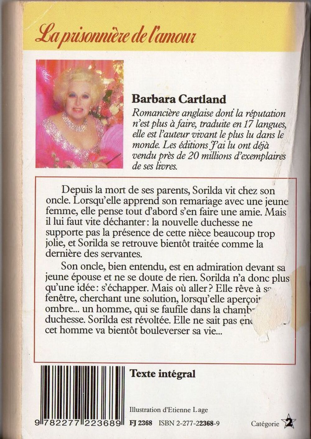 Prisonni&egrave;re de l'amour (la) - Barbara Cartland Livres et BD