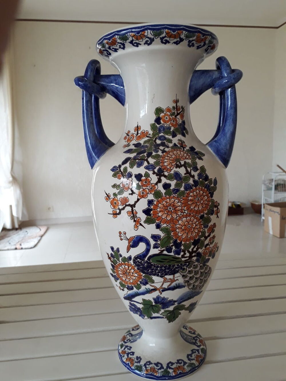 Cruche et cache-pot faiencerie de Gien D�coration