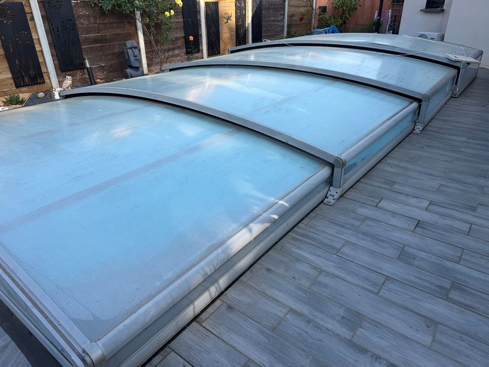 Abris de piscine coulissant 4x8 m Jardin
