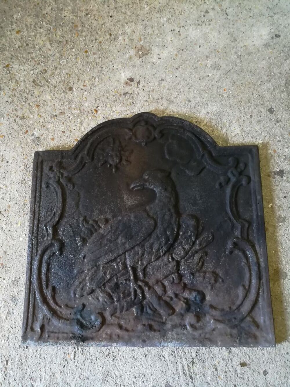 plaque de chemin&eacute;e en fonte Décoration