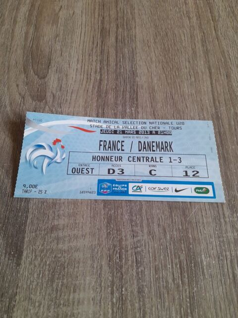 Billet de Foot -  9 5 Tours (37)